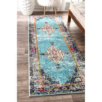 2' 6" x 8' Iris Fading Oriental Medallion Rug secondary image