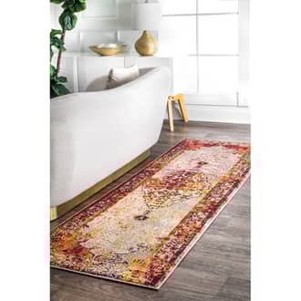 2' 6" x 8' Iris Fading Oriental Medallion Rug secondary image