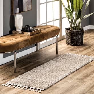 2' x 6' Solid Shag Rug secondary image