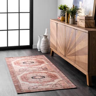 Iris Medallion Washable Rug secondary image