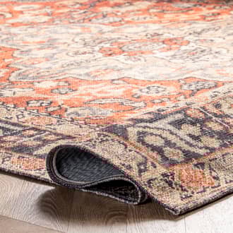2' x 8' Washable Floral Medallion Rug secondary image