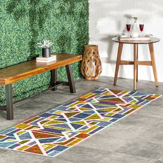 2' 6" x 8' Sarah Abstract Indoor/Outdoor Rug secondary image