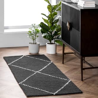 2' x 6' Dotted Diamond Trellis Nursery Rug secondary image