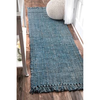 2' 6" x 12' Chunky Jute Tasseled Rug secondary image