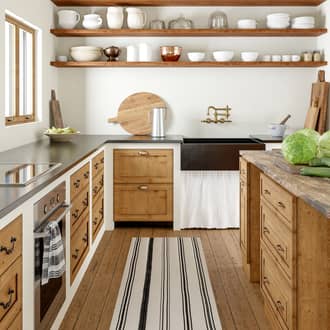 2' x 8' Yarrow Cotton Striped Rug secondary image