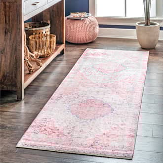 2' 8" x 8' Washable Medallion Flatweave Rug secondary image