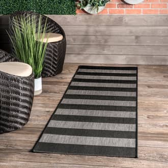 2' x 8' Chevron Stripes Indoor/Outdoor Rug secondary image