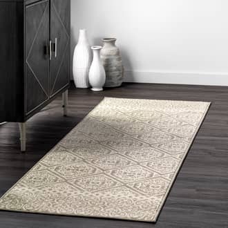 2' 6" x 12' Floral Tiles Rug secondary image