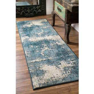 2' 8" x 12' Distressed Foggy Medallion Rug secondary image