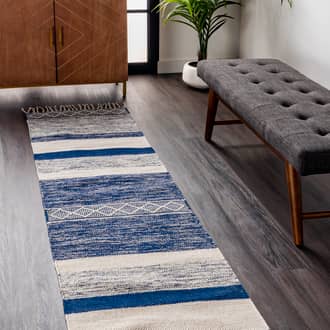 2' x 8' Shaded Striped Fringe Rug secondary image