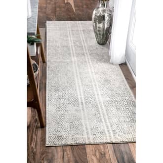 2' 8" x 8' Banded Bird Eye Diamonds Rug secondary image