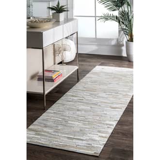 2' 6" x 8' Cow Hide Patchwork II Rug secondary image