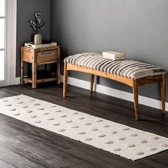 2' x 8' Mallory Raised Polka Dot Rug secondary image