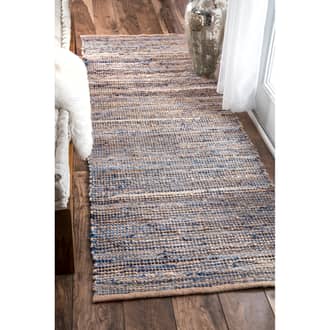 2' 6" x 6' Jute And Denim Crosshatch Rug secondary image