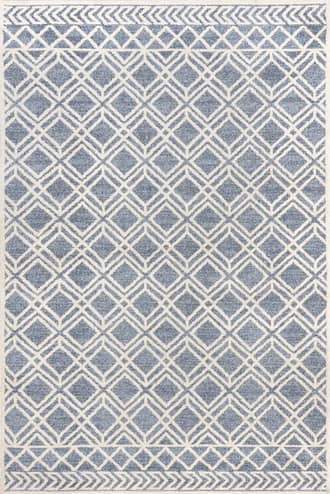 Light Blue Evalina Moroccan Trellis Rug swatch