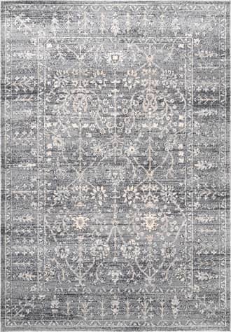 Gray Vintage Floral Rug swatch