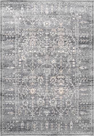 Grey Vintage Floral Rug swatch