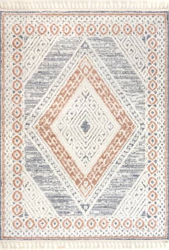 6' 7" x 9' Lessie Vintage Diamond Rug primary image