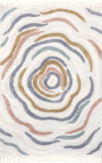 Jeanie Floral Waves Kids Rug primary image