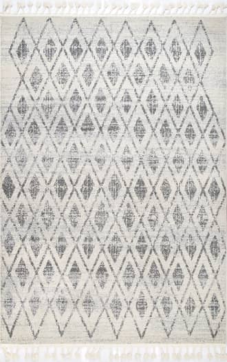 Diamond Trellis Tassel Rug primary image