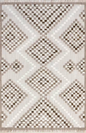 Ivory Vahani Iridescent Diamond Rug swatch