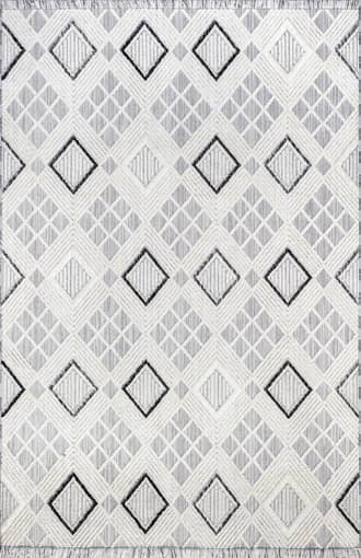 Grey Neha Iridescent Checkered Rug swatch