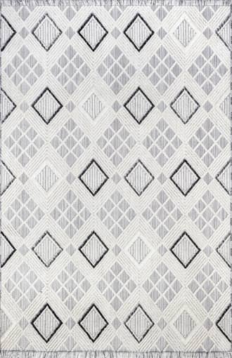 Grey Neha Iridescent Checkered Rug swatch