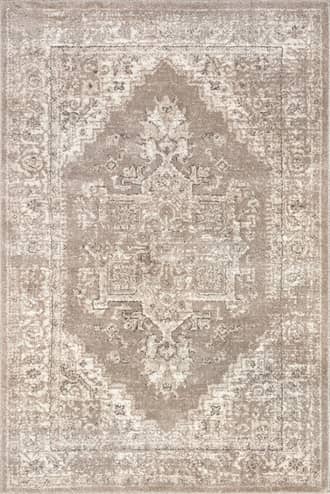 Beige 3' x 5' Vintage Medallion Rug swatch