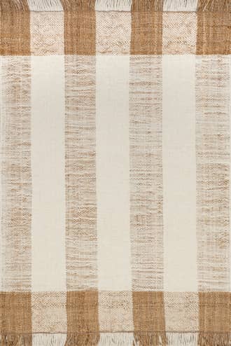 Benita Striped Tasseled Rug primary image