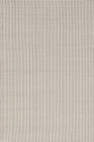 Brown Pinstripe Handwoven Indoor/Outdoor Rug swatch