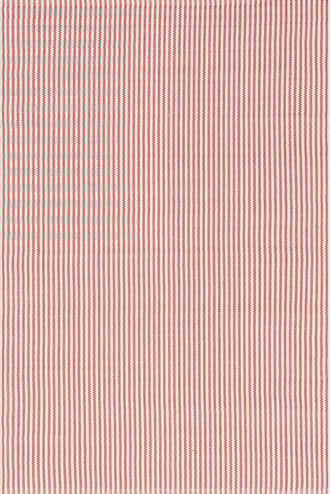 Red Pinstripe Handwoven Indoor/Outdoor Rug swatch