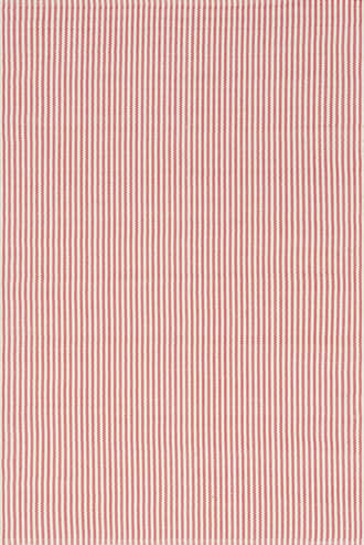 Red Pinstripe Handwoven Indoor/Outdoor Rug swatch