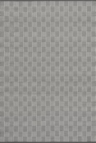 Gray Squares Handwoven Indoor/Outdoor Rug swatch