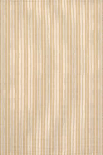 Neutral Ticking Stripe Handwoven Indoor/Outdoor Rug swatch