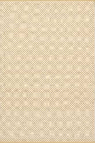 Neutral Trellis Handwoven Indoor/Outdoor Rug swatch