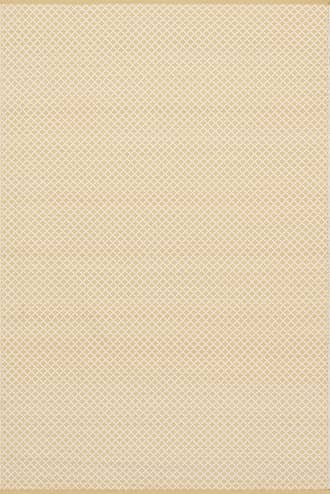 Neutral Trellis Handwoven Indoor/Outdoor Rug swatch