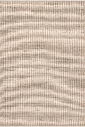 Ivory 4' x 6' Gravel Handwoven Jute Rug swatch