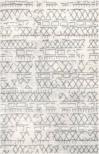 Beige Faded Banded Tribal Rug swatch