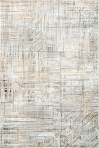 Beige Cindy Collaged Pinstriped Rug swatch