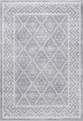 Grey Diamond Trellis Rug swatch