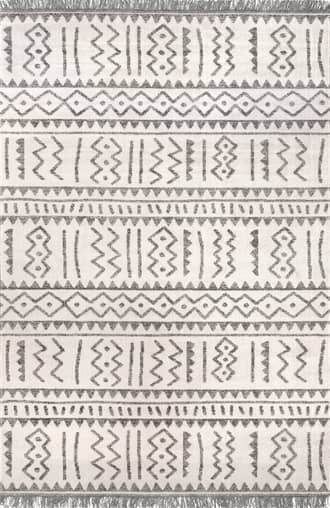 Light Grey Symbols Indoor/Outdoor Rug swatch