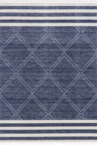 Diamonds And Stripes Fringe Indoor/Outdoor Rug primary image