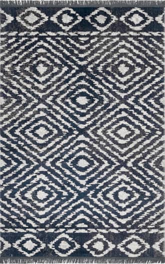 Diamond Tiles Fringed Indoor/Outdoor Rug primary image