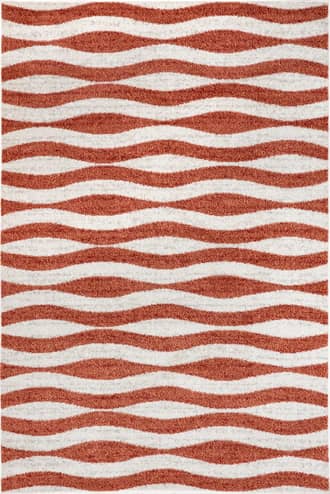 Pink Geometric Waves Rug swatch