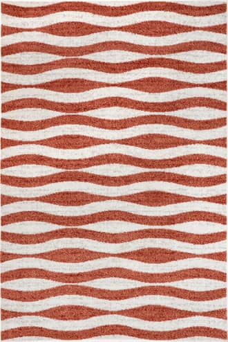 Pink Geometric Waves Rug swatch