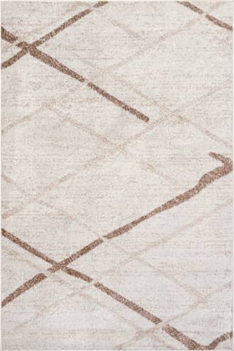 Light Brown 9' x 12' Broken Lattice Rug swatch