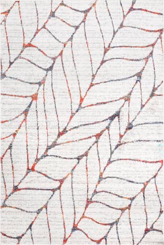 Beige Jada Abstract Leaves Rug swatch