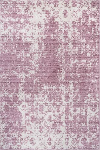 Pink 4' x 6' Ruby Distressed Mist Rug swatch