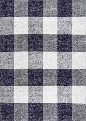 Navy Virginia Buffalo Plaid Rug swatch