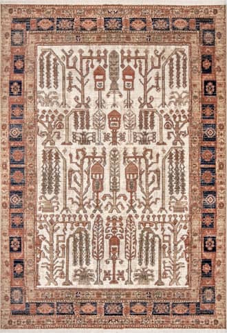 Arboreal Landscape Fringe Rug primary image